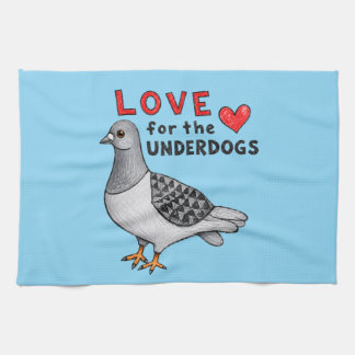 Love for the Underdogs – Geschirrtuch mit Taube