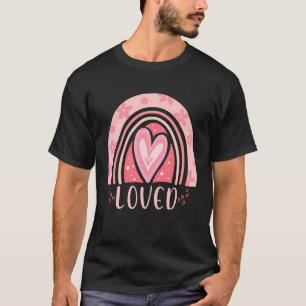Love for Women and Girls Liebe Boho Rainbow T-Shirt