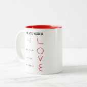Love Formula Becher Zweifarbige Tasse (Vorderseite Links)