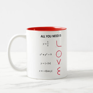 Love Formula Becher Zweifarbige Tasse