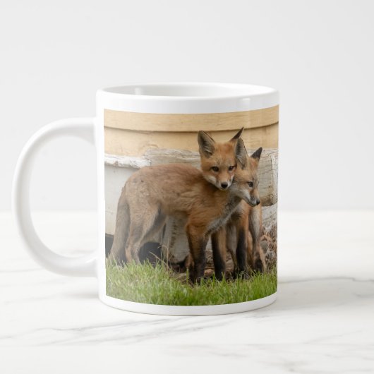 Love Fox Kits Jumbo-Tasse (Links)