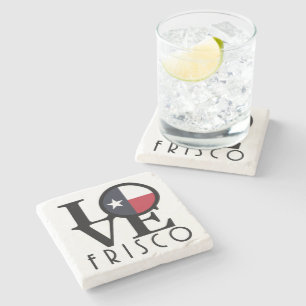 LOVE Frisco Texas Steinuntersetzer