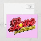 Love From Atlanta Postkarte (Vorne/Hinten)