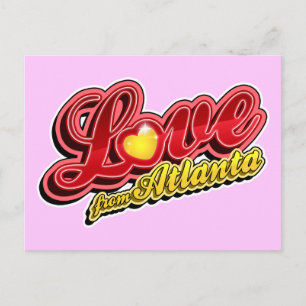 Love From Atlanta Postkarte