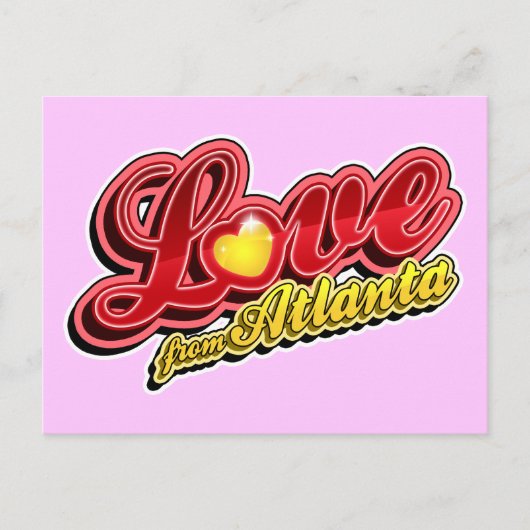 Love From Atlanta Postkarte (Vorderseite)