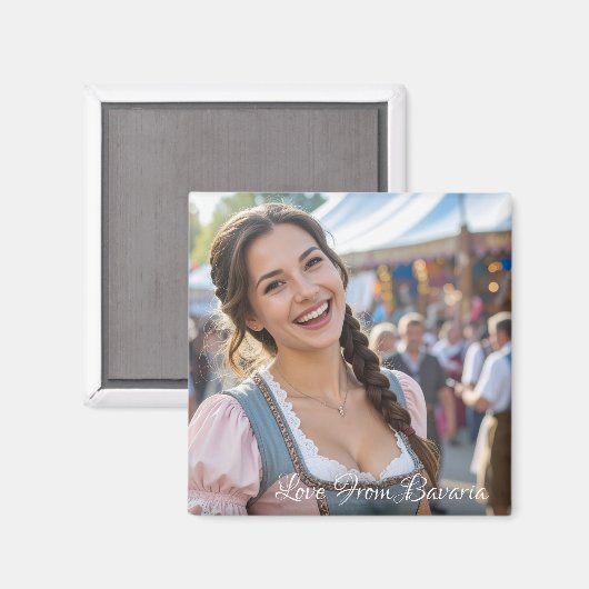 LOVE FROM BAVARIA MAGNET (Vorderseite/Rückseite)