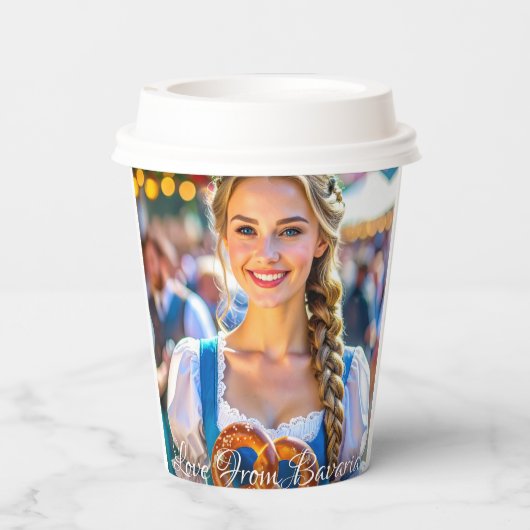 LOVE FROM BAVARIA PAPPBECHER (Rückseite)