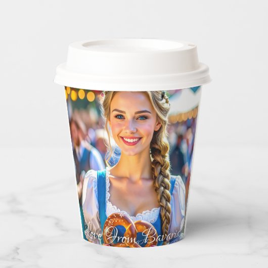 LOVE FROM BAVARIA PAPPBECHER (Vorderseite)