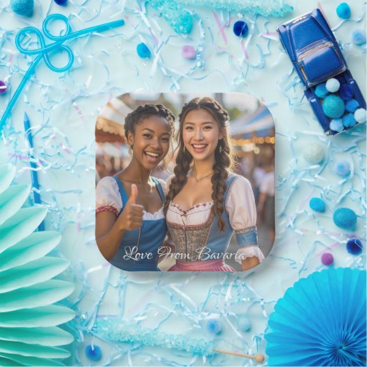 Love From Bavaria Pappteller (Party)