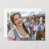 LOVE FROM BAVARIA POSTKARTE (Vorne/Hinten)