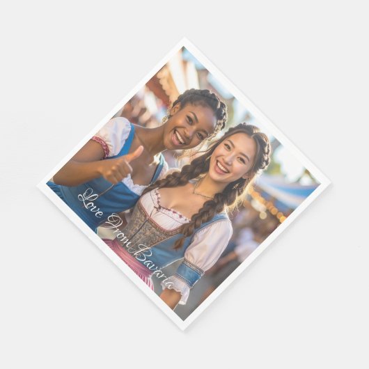 Love From Bavaria Serviette (Ecke)