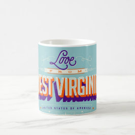 LOVE from West Virginia  Kaffeetasse