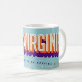 LOVE from West Virginia  USA Kaffeetasse (VorderseiteRechts)