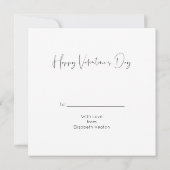 Love Fuchsia Heart Happy Valentine's Day Script (Rückseite)