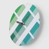 LOVE FUTURE MULTICOLOR INCLINED by masanser Große Wanduhr (Winkel)