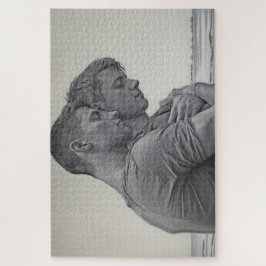 Love Gay Couple - Charcoal Sketch - Puzzle