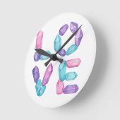 LOVE Gemstone Wall Clock – Elegant Crystal Letter  Runde Wanduhr (Winkel)