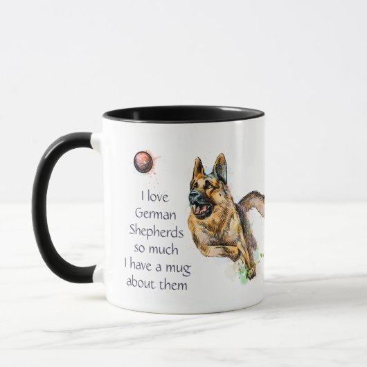 Love German Shepherd Dog So Much Fun Quote Saying  Tasse (Links)