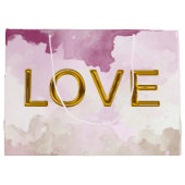 'LOVE'-Geschenktasche (Größe Large) Große Geschenktüte (Rückseite)