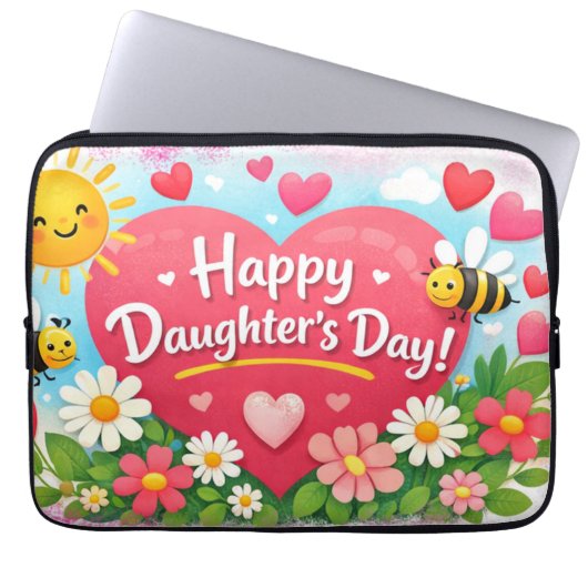 LOVE GIFT FOR DAUGHTER LAPTOPSCHUTZHÜLLE (Vorderseite)