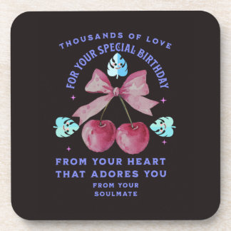 LOVE GIFT MOM DAD TEACHER BOSS SON SISTER BROTHER GETRÄNKEUNTERSETZER