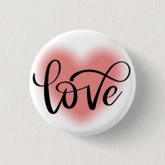 Love🖤 Gift — Valentine's Day Pin Button (Vorderseite)