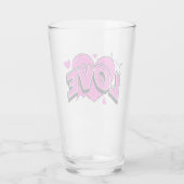 LOVE Glas Tasse (Rückseite)