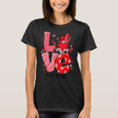 Love Gnome 9th Grade Happy Valentine Gnome Teacher T-Shirt (Vorderseite)