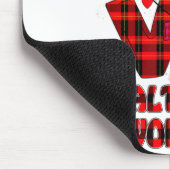 Love Gnome Healthcare Worker Valentines Day Heart  Mousepad (Ecke)