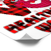 Love Gnome Healthcare Worker Valentines Day Heart  Poster (Ecke)