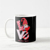 Love Gnome Teacher Squad Happy Valentine Gnome Tea Kaffeetasse (Links)