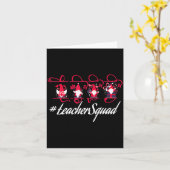 Love Gnome Teacher Squad Happy Valentine Gnome Tea Karte (Gelbe Blume)