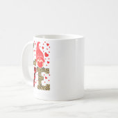 Love Gnome Teacher Squad Valentines Day Teacher St Kaffeetasse (Vorderseite Links)