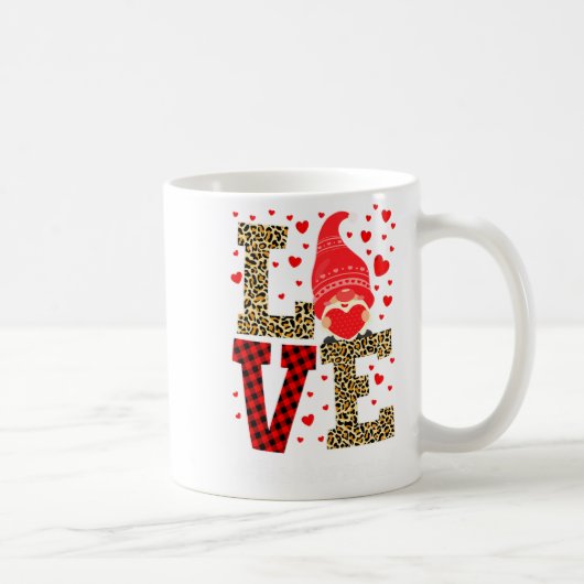 Love Gnome Teacher Squad Valentines Day Teacher St Kaffeetasse (Rechts)