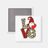 Love Gnome Teacher Squad Valentines Day Teacher St Magnet (Vorderseite/Rückseite)