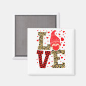 Love Gnome Teacher Squad Valentines Day Teacher St Magnet (Vorderseite/Rückseite)