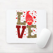 Love Gnome Teacher Squad Valentines Day Teacher St Mousepad (Mit Mouse)