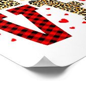 Love Gnome Teacher Squad Valentines Day Teacher St Poster (Ecke)