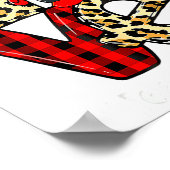 Love Gnome Teacher Squad Valentines Day Teacher St Poster (Ecke)