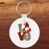 Love Gnome Teacher Squad Valentines Day Teacher St Schlüsselanhänger (Vorderseite)