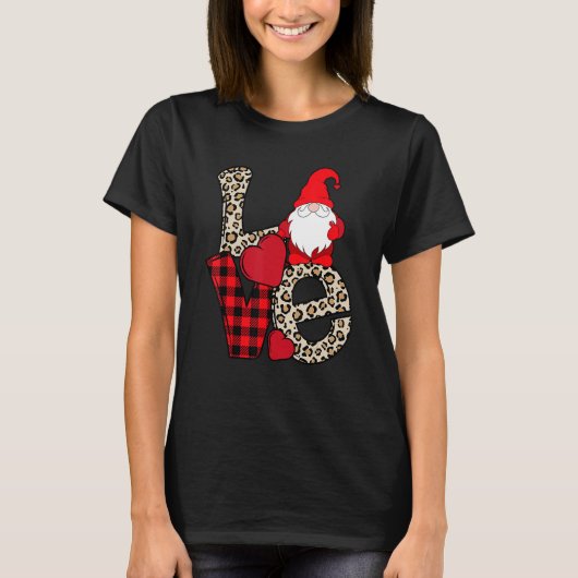Love Gnome Valentines Day Love Valentine Gnomes H T-Shirt (Vorderseite)