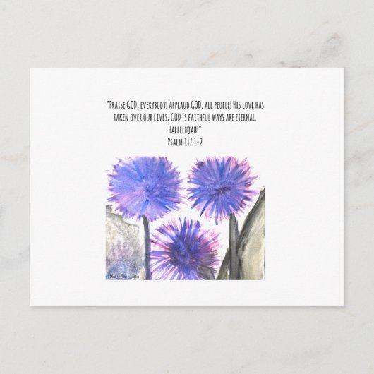 Love God Postcard Postkarte (Vorderseite)