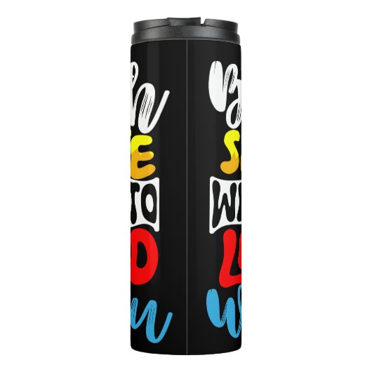 Love God With Someone Thermosbecher (Rückseite)