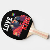 LOVE × GORILLA - Custom Tischtennis Schläger (Seitenansicht)