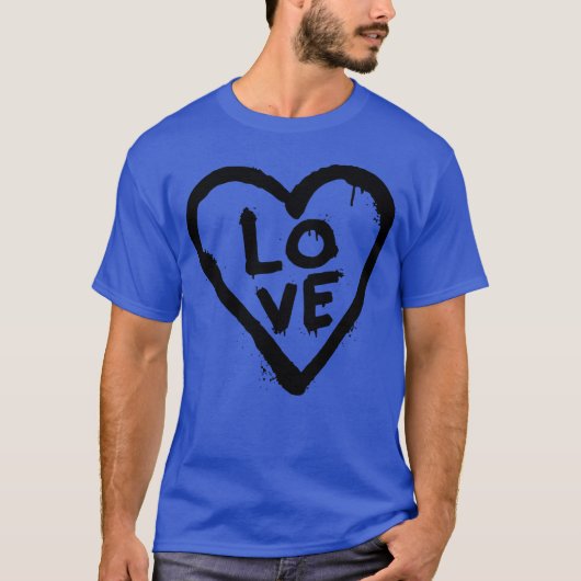 LOVE GRAFFITI Mädchen T-Shirt (Vorderseite)