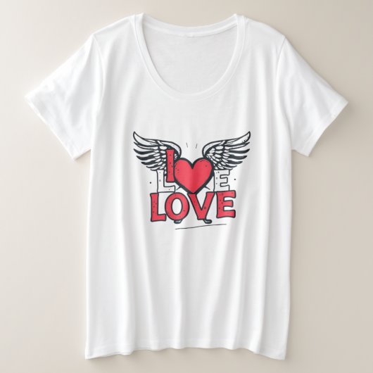 LOVE Graffiti-Style-Kunst Unisex Softstyle T-Shirt (Design vorne)