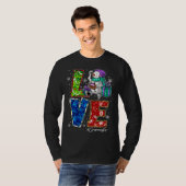 Love Grammy Life Snowman Leopard Thanksgiving gram T-Shirt (Vorne ganz)