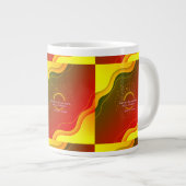 Love, Grounded in Gratitude | Inspirational Valent Jumbo-Tasse (Vorderseite Rechts)