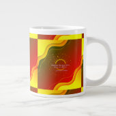 Love, Grounded in Gratitude | Inspirational Valent Jumbo-Tasse (Rechts)