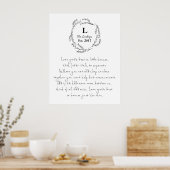 Love Grows Best In Small Houses Custom Poster (Küche)